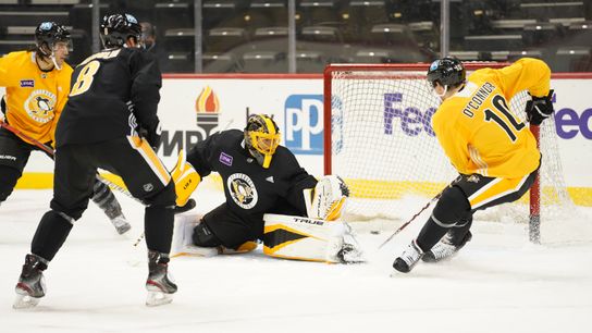 Live Wire: Back to practice today ... Kapanen has hearing, cleared to arrive today taken at PPG Paints Arena (Penguins)